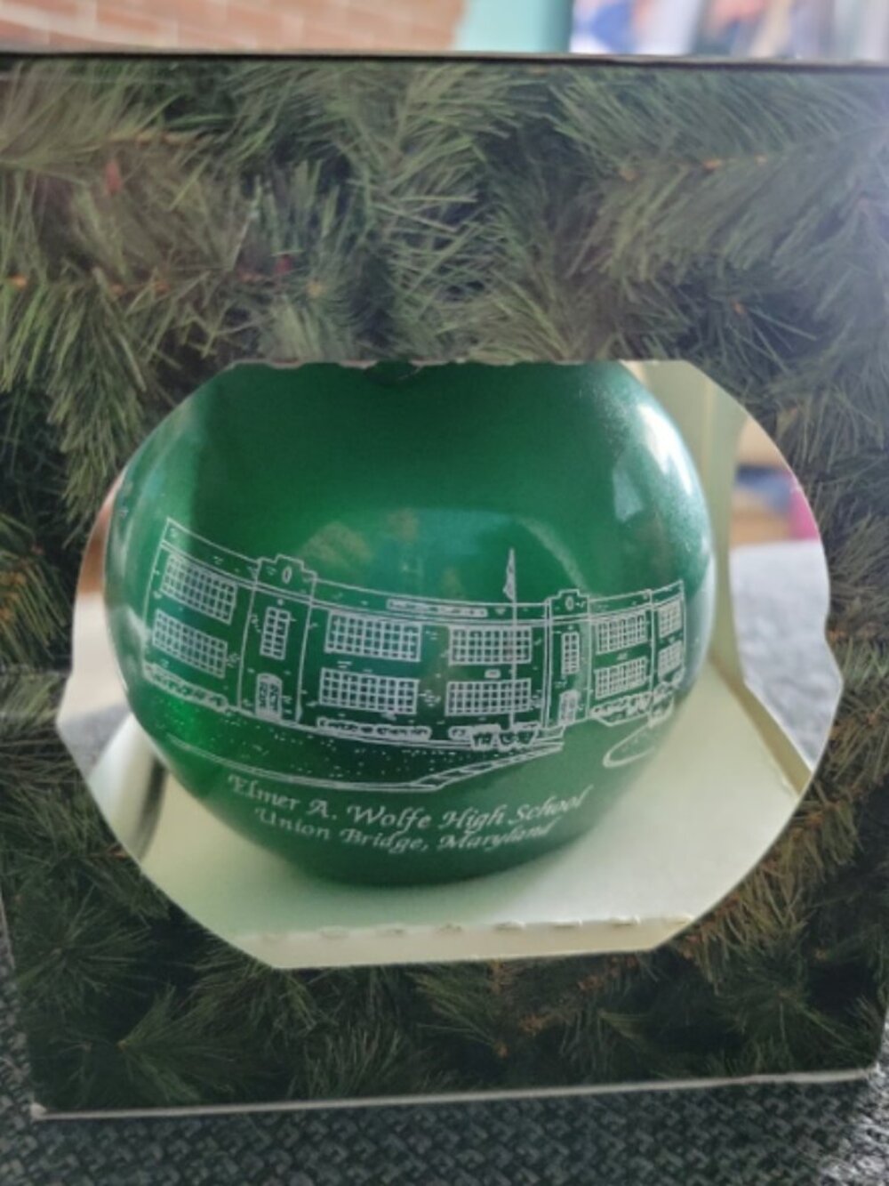 Elmer Wolfe high school union Bridge maryland ornament